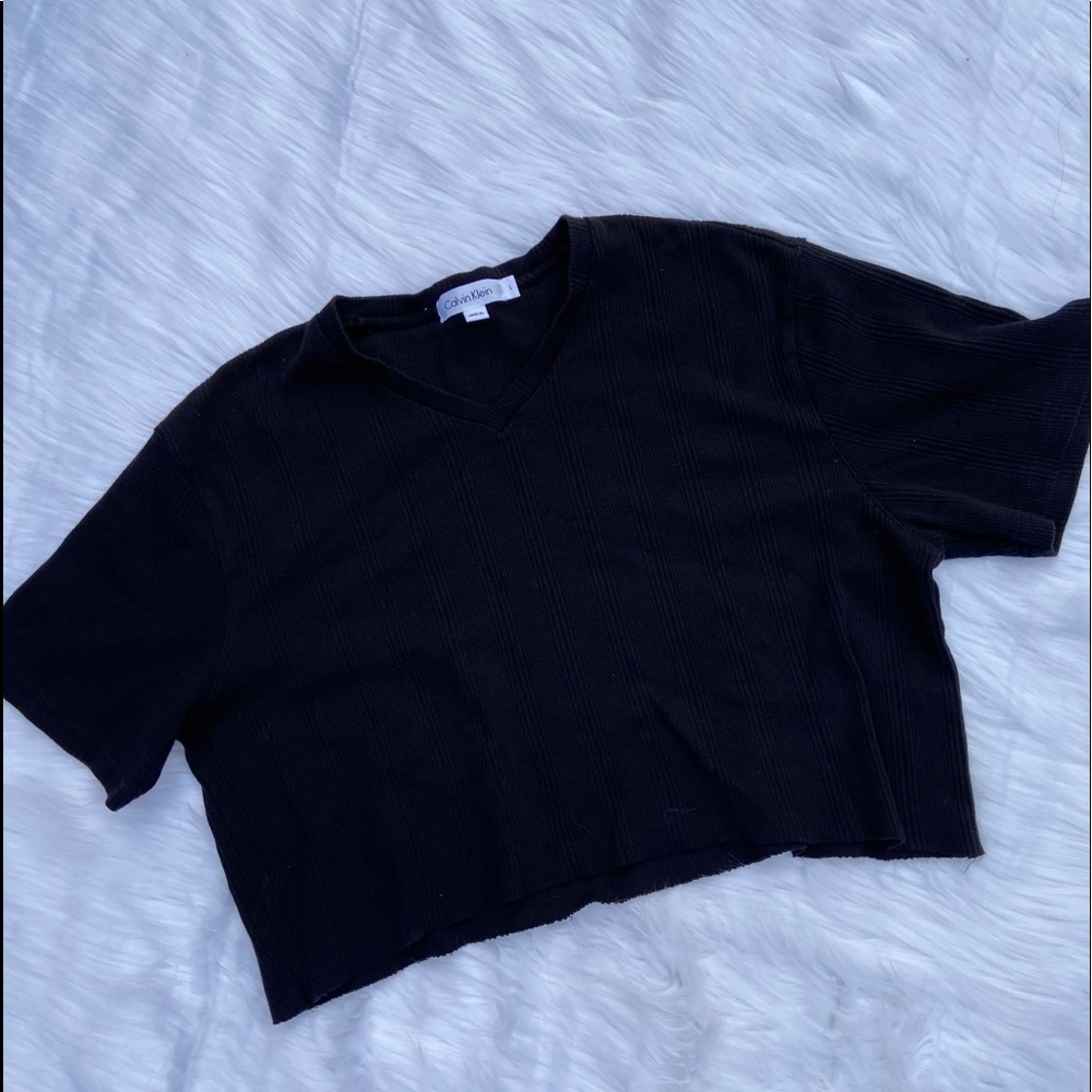 cropped mens Calvin Klein tee